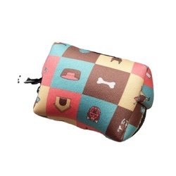 Orange dog poop bag